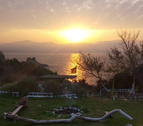 Camping and beach escape: sunset, nature & local flavors